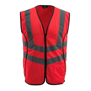 MASCOT® unisex Warnweste Wingate  rot Größe L