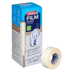 tesa PAPER Klebefilm transparent 19,0 mm x 33,0 m 8 St.