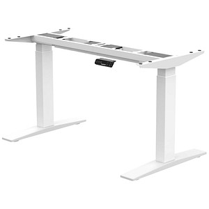 FlexiSpot E9 elektrisch höhenverstellbares Schreibtischgestell weiß ohne Tischplatte, T-Fuß-Gestell weiß 110,0 - 190,0 x 68,0 cm