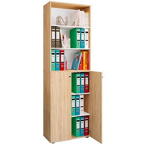 VCM my office Regalschrank 2XL Lona, 919150 sonoma-eiche 70,2 x 39,0 x 220,0 cm, 1 St.