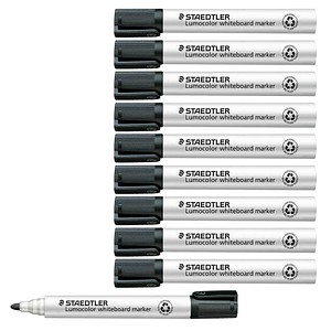 STAEDTLER Lumocolor Whiteboard-Marker schwarz 2,0 mm, 10 St.