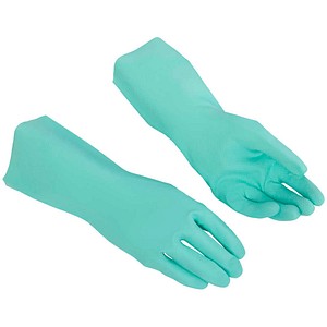 vileda® PROFESSIONAL unisex Gummihandschuhe Universal – Der Vielseitige grün Größe M, 1 Paar