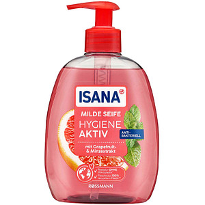 ISANA Hygiene-Aktiv Grapefruit- & Minz-Extrakt Flüssigseife 0,5 l