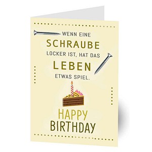 LUMA Geburtstagskarte Happy Birthday LU 2318 DIN A6, 1 St.