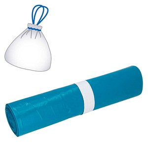 DEISS Müllbeutel 140,0 l blau 100 µm, 25 St.