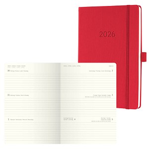SIGEL Buchkalender Conceptum 2026 rot, 1 St.