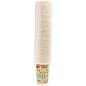 PROnappe Einweg-Kaffeebecher weiß 200,0 ml, 50 St.