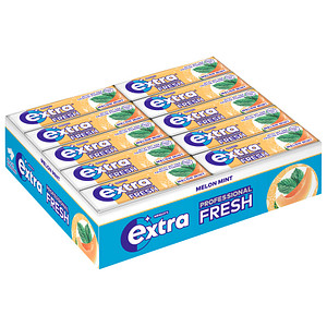 extra® PROFESSIONAL FRESH MELON MINT Kaugummis 30x 10 Dragees, 30 St.