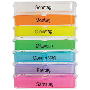 WUNDmed® Tablettenbox Rainbow bunt, 1 St.