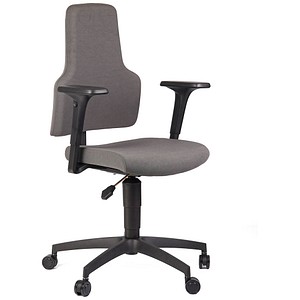 meychair Bürostuhl Workster Basic One, 79510 Stoff grau, Gestell schwarz