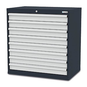 Simplaflex® Systemeinrichter C-Line Schubladenschrank anthrazit 8 Schubladen 90,0 x 57,5 x 92,0 cm, 1 St.