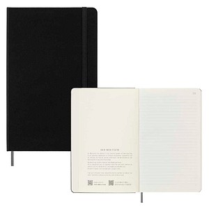 MOLESKINE Notizbuch Smart Notebook ca. DIN A5 liniert, schwarz Hardcover 176 Seiten, 1 St.