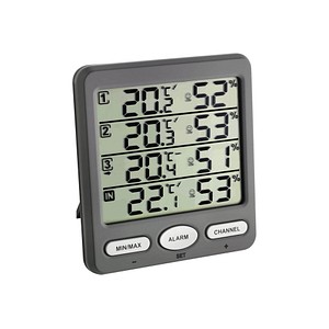 TFA® Klima Monitor 30.3054.10 Wetterstation grau