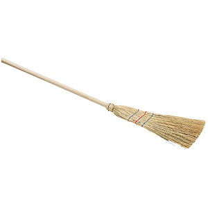 Nölle Straßenbesen Reisstroh 3-Naht braun Holz 25,0 cm breit