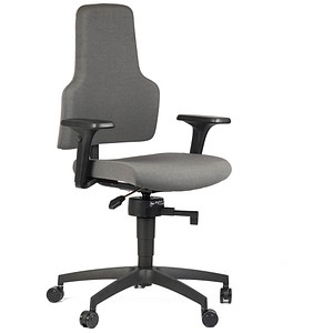 meychair Bürostuhl Workster Basic One, 79509 Stoff grau, Gestell schwarz
