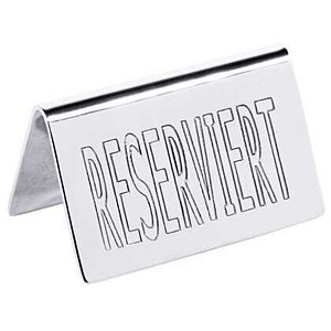 contacto RESERVIERT Tischnummern, 1 St.