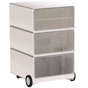 PAPERFLOW easyBox Contents Rollcontainer weiß, bunt 61909 4 Auszüge 39,0 x 43,6 x 64,2 cm