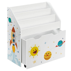 SONGMICS Kinderregal weiß 62,5 x 29,5 x 70,0 cm, 1 St.