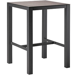 barths Gartentisch Paros anthrazit quadratisch 80,0 x 80,0 x 109,5 cm