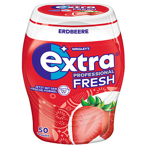 extra® PROFESSIONAL FRESH ERDBEERE Kaugummis 50 Dragees, 1 St.