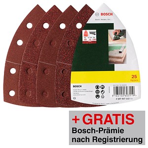 BOSCH Schleifblatt-Set 25-teilig