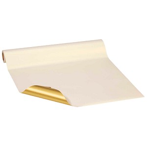 JUNG SCHÖNER VERPACKEN Geschenkpapier Vollton Perlenglanz Uni gold, 20,0 m