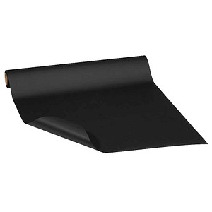 JUNG SCHÖNER VERPACKEN Geschenkpapier Vollton Uni schwarz, 20,0 m