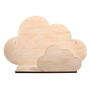 Rayher Holzbausatz Wandregal Wolke natur
