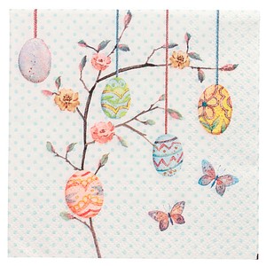 PAPSTAR Servietten Easter Branch Ostereier 20 St.