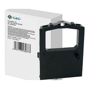 G&G RR-OK-182-BK-S-1.6M schwarz Farbband kompatibel zu OKI 09002309 und 09002303, 1 St.