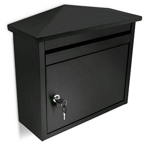 relaxdays Briefkasten 10018514_0 schwarz