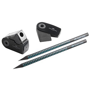 FABER-CASTELL Midnight ocean BK Bleistift-Set B schwarz/blau, 1 Set