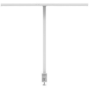 unilux STRATA LED LED-Schreibtischlampe weiß 12,7 W mit Tischklemme
