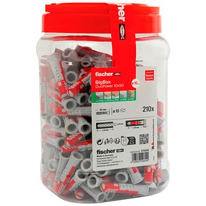 fischer BigBox - DuoPower 10x50 570550 Universaldübel Ø 10 mm x 50 mm, 210 St.