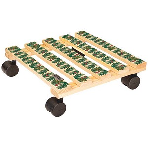 WAGNER® design yourself Pflanzenroller GH0653 Holz motiv quadratisch 29,0 x 29,0 x 8,0 cm, 1 St.