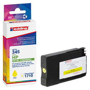 edding EDD-345 gelb Druckerpatrone kompatibel zu HP 951XL (CN048AE)