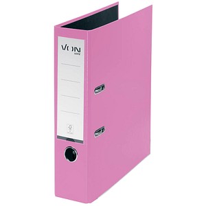 VON LEITZ Ordner violett Karton 8,0 cm DIN A4, 1 St.