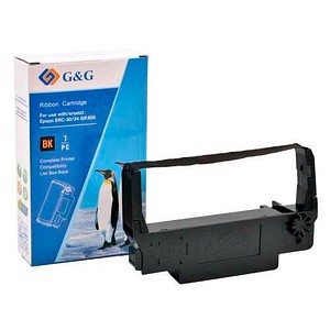 G&G RR-EP-ERC30-BK-W-5M schwarz Farbband kompatibel zu EPSON ERC30/ ERC38B/ C43S015374, 1 St.