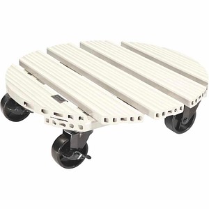 WAGNER® design yourself Pflanzenroller GH0557 Kunststoff, Ø 38,5 cm lichtgrau rund, 1 St.