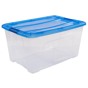 IRIS Ohyama Clear NTB Aufbewahrungsbox 45,0 l transparent, blau 39,5 x 57,5 x 30,5 cm, 1 St.