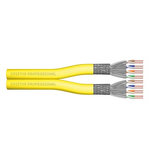 DIGITUS Ethernet Netzwerkkabel DK-1743-A-VH-D-1 100,0 m gelb 1.500 MHz, 1 St.