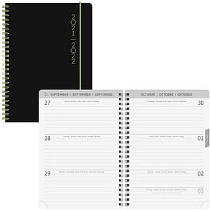 BRUNNEN Schülerkalender Plain Black Juli 2021 - Dezember 2022 schwarz BRUNNEN Schülerkalender Plain Black Juli 2021 - Dezember 2022 schwarz