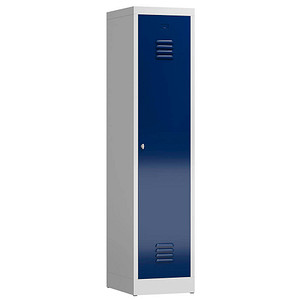 ClassiX Spind enzianblau, lichtgrau X-515111, 1 Schließfach 41,5 x 50,0 x 180,0 cm