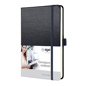 SIGEL Notizbuch CONCEPTUM DIN A5 liniert, grey metallic Hardcover 194 Seiten, 1 St.