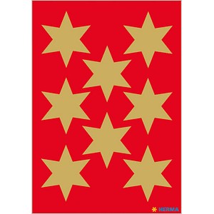 HERMA Aufkleber 3925 Sterne, gold, 24 Etiketten