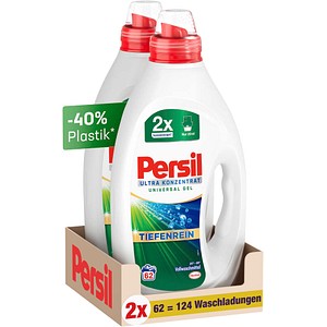 Persil ULTRA KONZENTRAT UNIVERSAL GEL TIEFENREIN Waschmittel flüssig, 2x 1,24 l