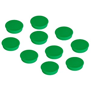 FRANKEN Magnet grün, Kunststoff Ø 3,8 cm, 10 St.