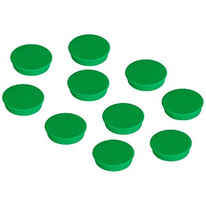 FRANKEN Magnet grün, Kunststoff Ø 3,8 cm, 10 St.
