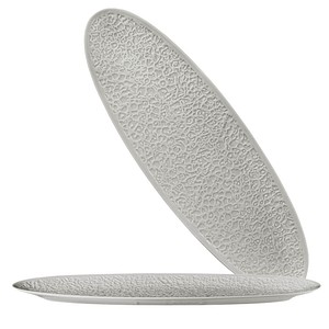 Seltmann Weiden Teller Nori Coup grau, silber 44,3 x 14,4 cm, 2 St.