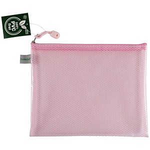 FolderSys Reißverschlussbeutel Candy-Bag DIN A5 rot/pastell rosé 0,20 mm, 1 St.